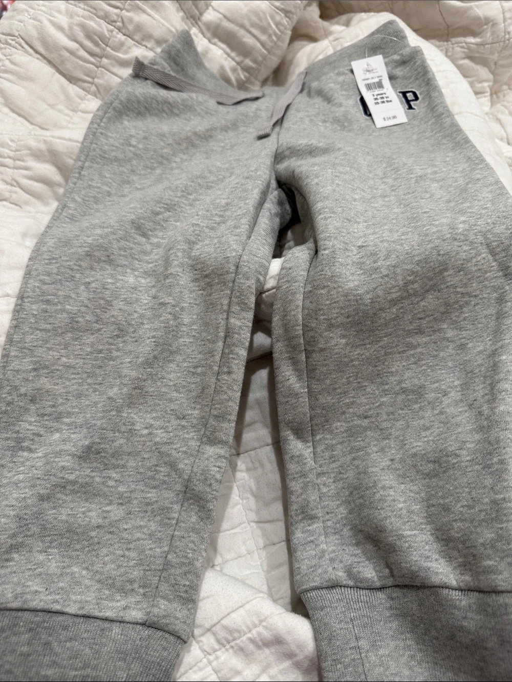 GAP Gray Kids Fleece Jogger Sweatpants